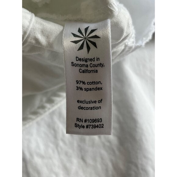 Athleta Pivot Pant Womens 6 White Zippers Convertible Leg Style #739402 Travel - Picture 6 of 12